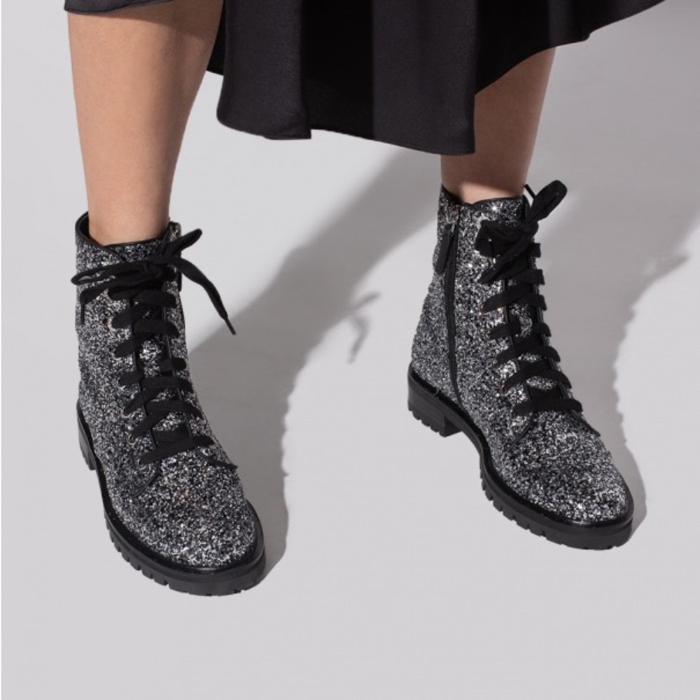 EUC kate spade glitter Jemma boots 5.5